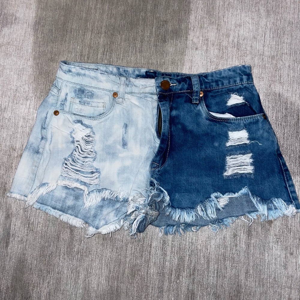 Distressed Blank NYC Jean Shorts